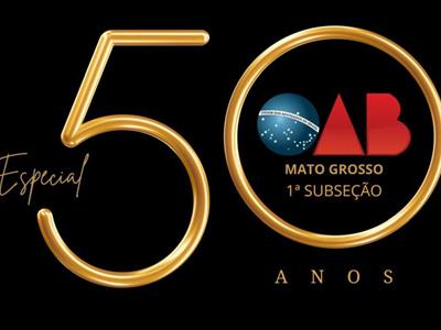 Foto da Notícia: 1ª Subseção de Rondonópolis anuncia baile para celebrar 50 anos de história